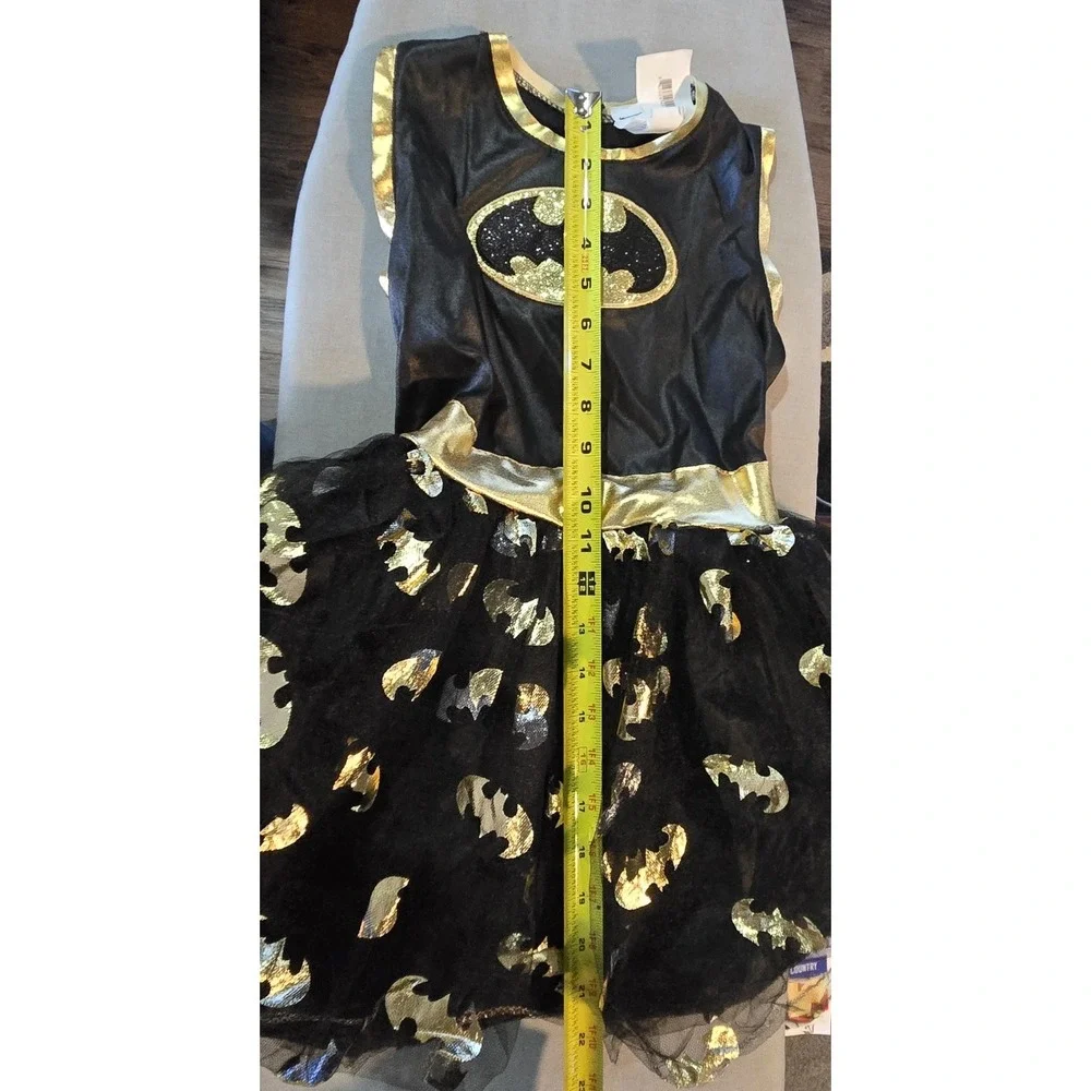 Rubie's DC Batgirl Dog Costume Size Medium Black Gold Tutu Cape Pet Halloween